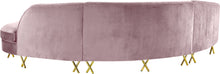 Load image into Gallery viewer, Serpentine Black Velvet 3pc. Sectional