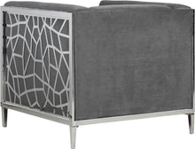 Load image into Gallery viewer, Opal Grey Velvet Chair