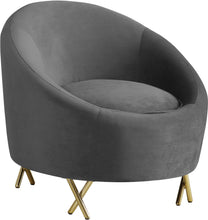 Load image into Gallery viewer, Serpentine Black Velvet Chair