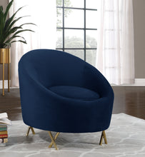 Load image into Gallery viewer, Serpentine Black Velvet Chair
