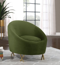 Load image into Gallery viewer, Serpentine Olive Velvet Chair