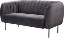 Load image into Gallery viewer, Willow Grey Velvet Loveseat
