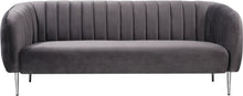 Load image into Gallery viewer, Willow Grey Velvet Sofa