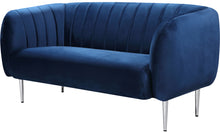 Load image into Gallery viewer, Willow Navy Velvet Loveseat