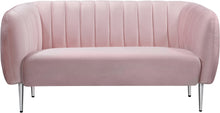 Load image into Gallery viewer, Willow Pink Velvet Loveseat