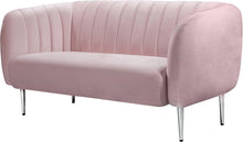 Load image into Gallery viewer, Willow Pink Velvet Loveseat