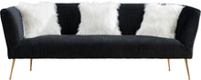 Load image into Gallery viewer, Monroe Black Velvet Sofa