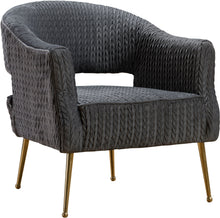 Load image into Gallery viewer, Monroe Grey Velvet Chair