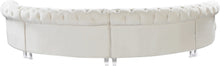 Load image into Gallery viewer, Anabella Cream Velvet 4pc. Sectional