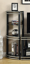Load image into Gallery viewer, Contemporary Black and Silver Media Tower