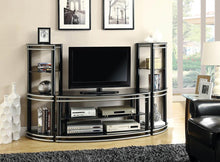 Load image into Gallery viewer, Contemporary Black and Silver Media Tower