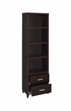 Load image into Gallery viewer, Contemporary Cappuccino Media Tower