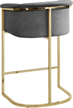 Load image into Gallery viewer, Donatella Black Velvet Stool