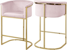 Load image into Gallery viewer, Donatella Black Velvet Stool