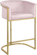 Load image into Gallery viewer, Donatella Black Velvet Stool