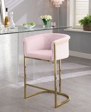 Load image into Gallery viewer, Donatella Black Velvet Stool