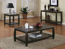 Load image into Gallery viewer, Wood Top Espresso End Table