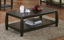Load image into Gallery viewer, Wood Top Espresso Coffee Table