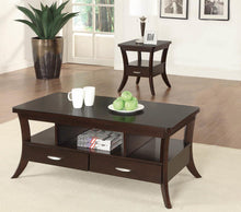 Load image into Gallery viewer, Occasional Transitional Espresso Coffee Table