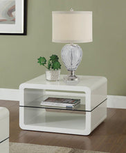 Load image into Gallery viewer, Modern White End Table