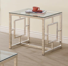 Load image into Gallery viewer, Occasional Contemporary Nickel End Table