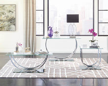 Load image into Gallery viewer, Contemporary Chrome Coffee Table
