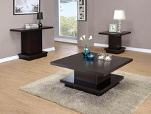 Load image into Gallery viewer, Cappuccino Wood Top Side Table