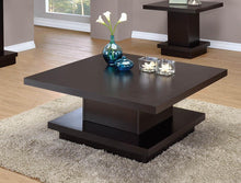 Load image into Gallery viewer, Cappuccino Wood Top Coffee Table