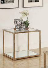 Load image into Gallery viewer, Calantha Modern Chocolate Chrome End Table