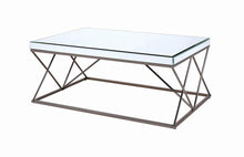 Load image into Gallery viewer, Contemporary Black Nickel Coffee Table