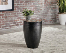Load image into Gallery viewer, Industrial Round Black Iron End Table