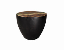 Load image into Gallery viewer, Industrial Round Black Iron End Table
