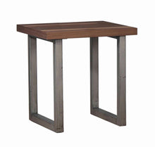 Load image into Gallery viewer, Industrial Walnut End Table
