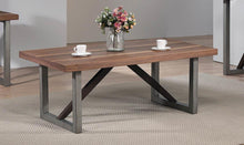Load image into Gallery viewer, Industrial Walnut Coffee Table