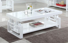 Load image into Gallery viewer, Transitional Glossy White Coffee Table
