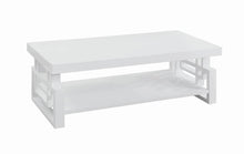 Load image into Gallery viewer, Transitional Glossy White Coffee Table