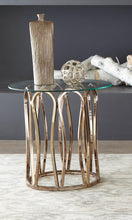 Load image into Gallery viewer, Modern Chocolate Chrome End Table