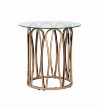 Load image into Gallery viewer, Modern Chocolate Chrome End Table