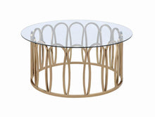 Load image into Gallery viewer, Modern Chocolate Chrome Coffee Table