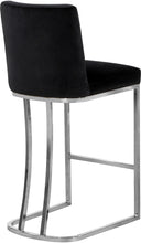Load image into Gallery viewer, Heidi Black Velvet Stool