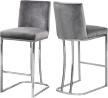 Load image into Gallery viewer, Heidi Black Velvet Stool