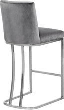 Load image into Gallery viewer, Heidi Grey Velvet Stool