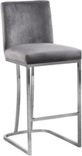 Load image into Gallery viewer, Heidi Grey Velvet Stool
