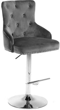 Load image into Gallery viewer, Claude Black Velvet Adjustable Stool