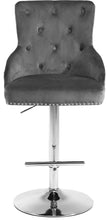 Load image into Gallery viewer, Claude Black Velvet Adjustable Stool