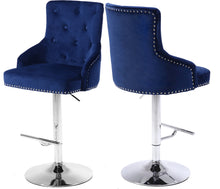 Load image into Gallery viewer, Claude Black Velvet Adjustable Stool