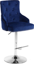 Load image into Gallery viewer, Claude Black Velvet Adjustable Stool