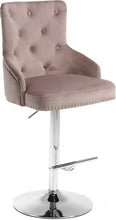 Load image into Gallery viewer, Claude Black Velvet Adjustable Stool