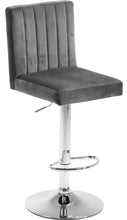 Load image into Gallery viewer, Joel Black Velvet Adjustable Stool