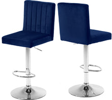 Load image into Gallery viewer, Joel Black Velvet Adjustable Stool